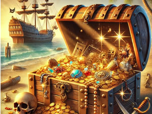 Pirate Treasures Word Search
